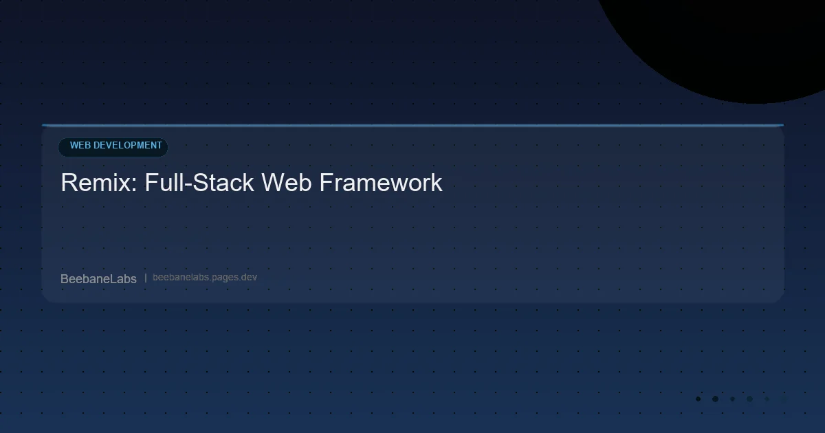 Artikel: Remix Framework