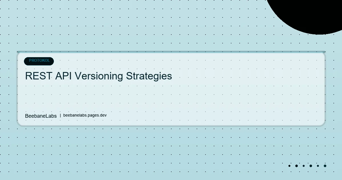 Artikel: Rest Api Versioning