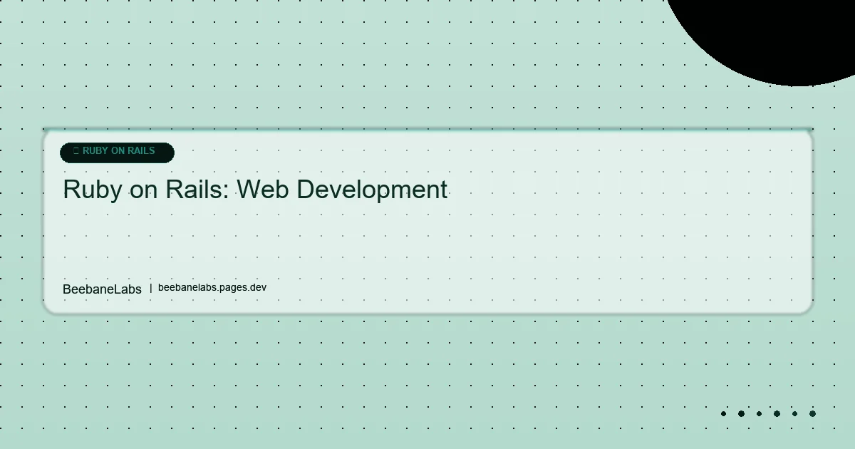 Artikel: Ruby Rails