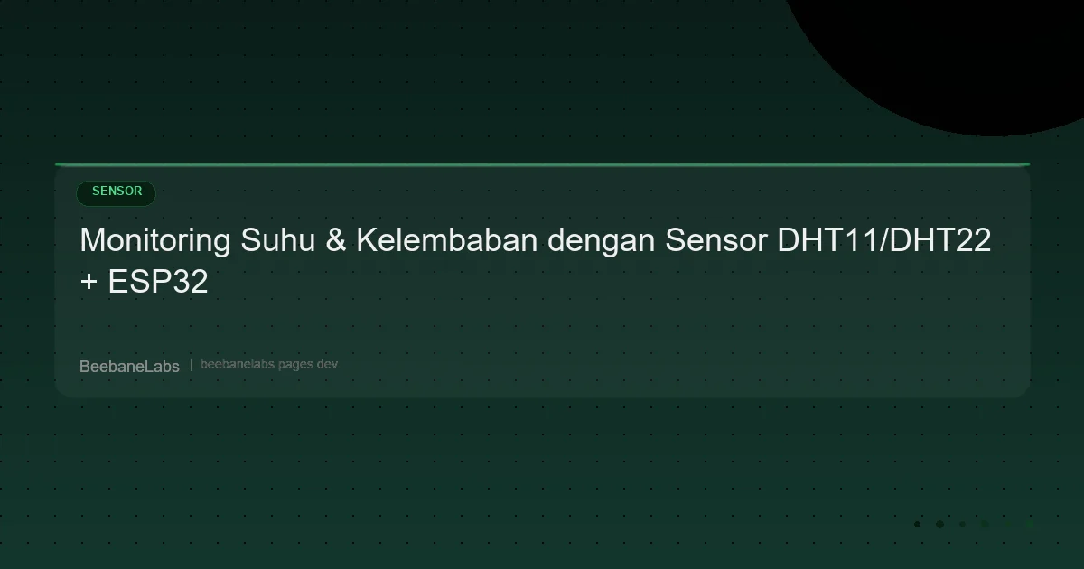 Artikel: Sensor Dht Esp32