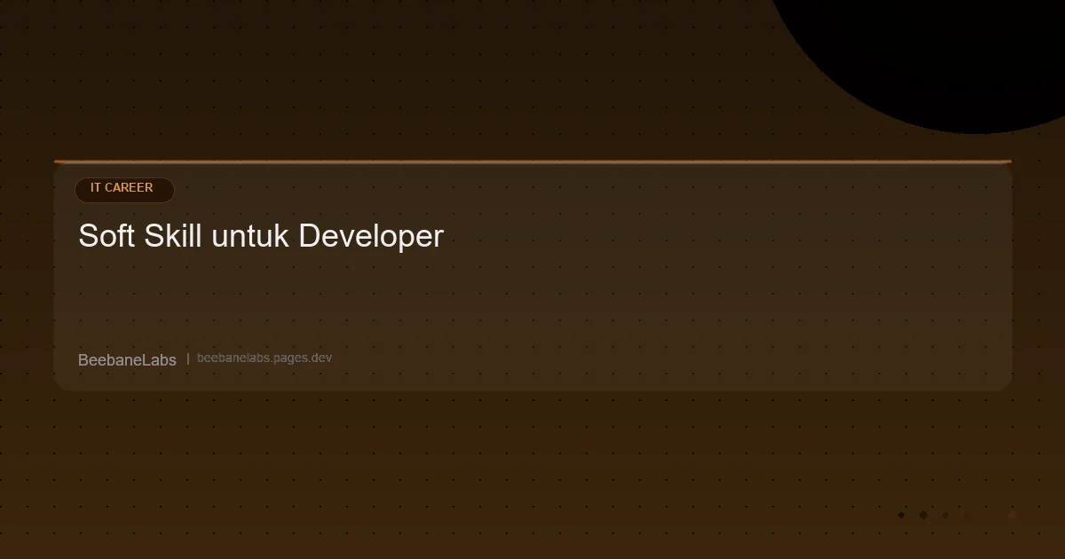 Artikel: Soft Skill Developer