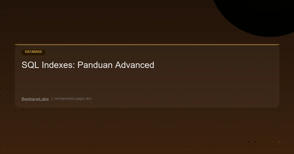 Artikel: Sql Indexes Advanced