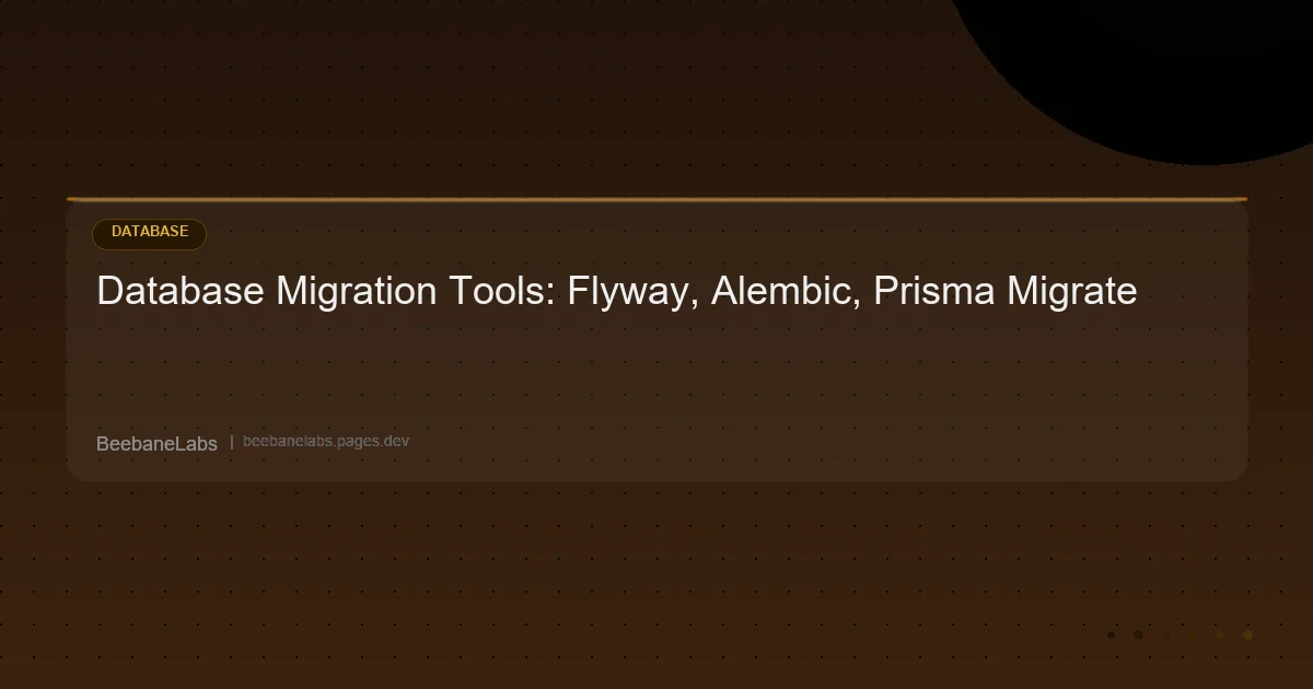 Artikel: Sql Migration Tools