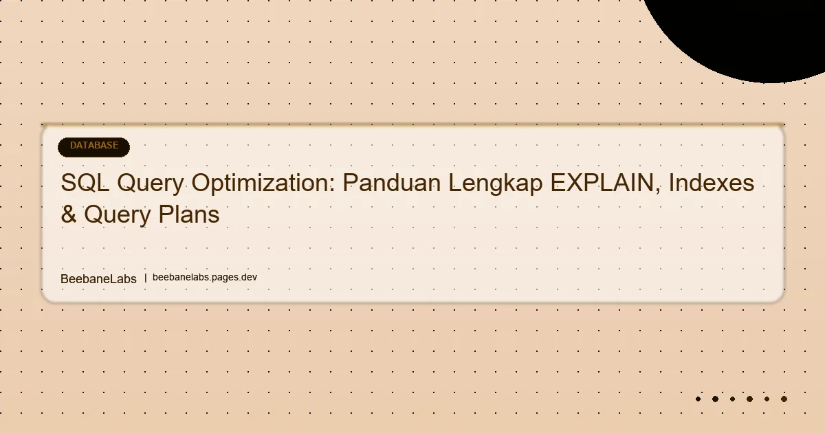 Artikel: Sql Query Optimization