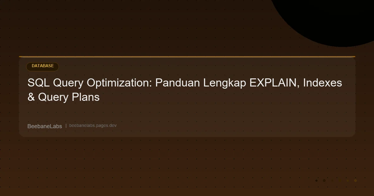 Artikel: Sql Query Optimization