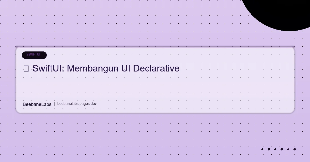 Artikel: Swiftui Basics