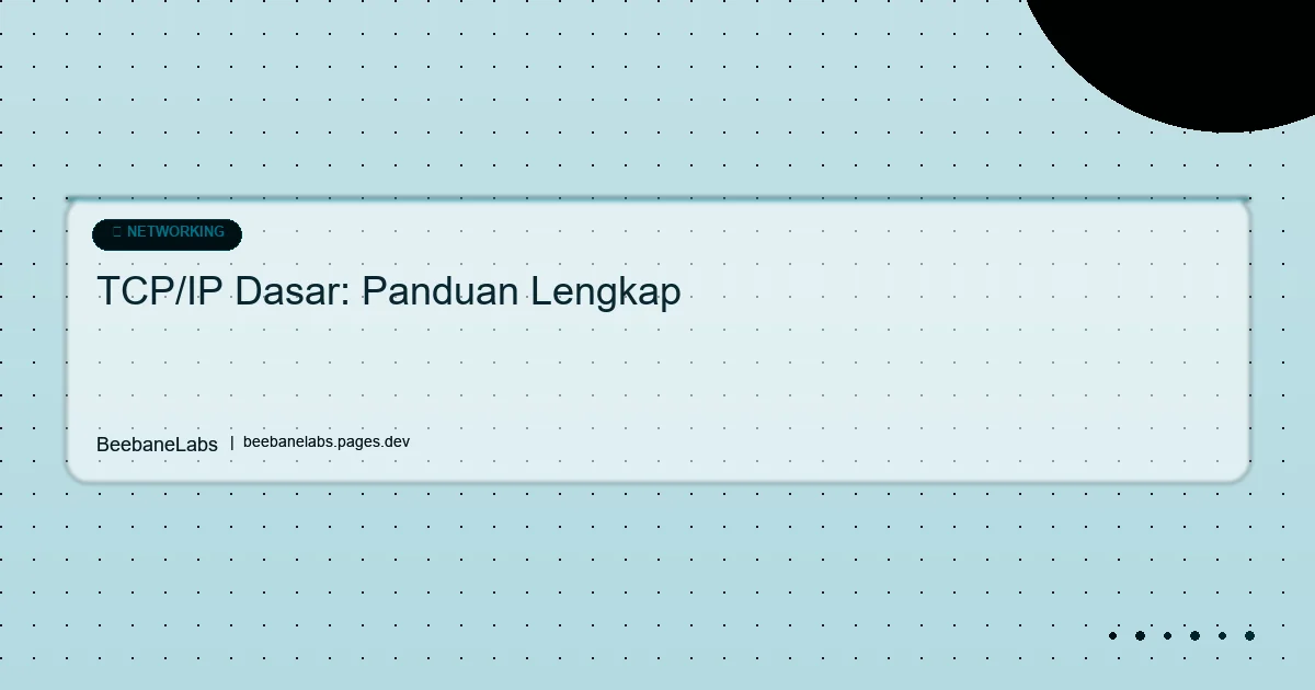 Artikel: Tcp Ip Dasar