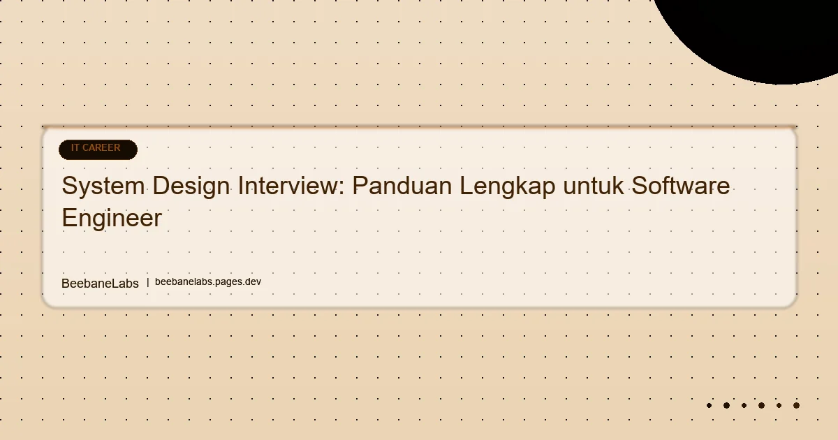 Artikel: Technical Interview System Design