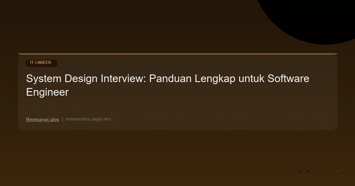 Artikel: Technical Interview System Design