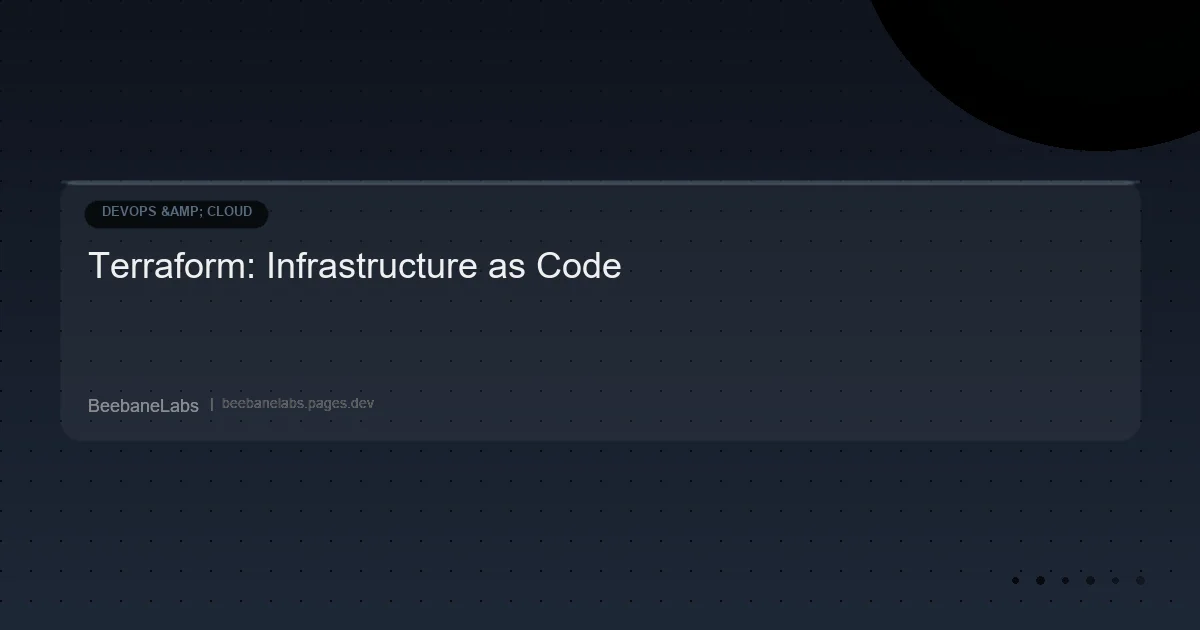 Artikel: Terraform Iac