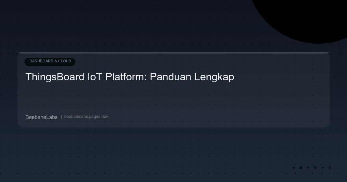 Artikel: Thingsboard Platform