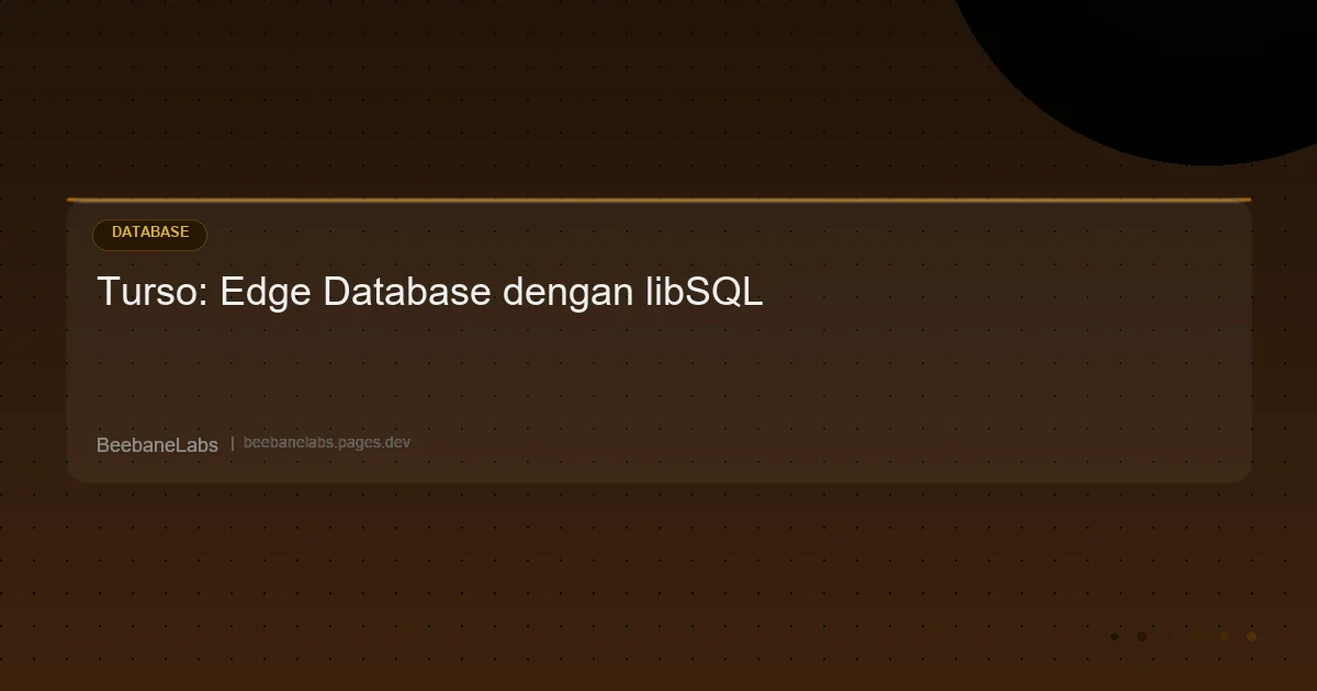 Artikel: Turso Edge Database
