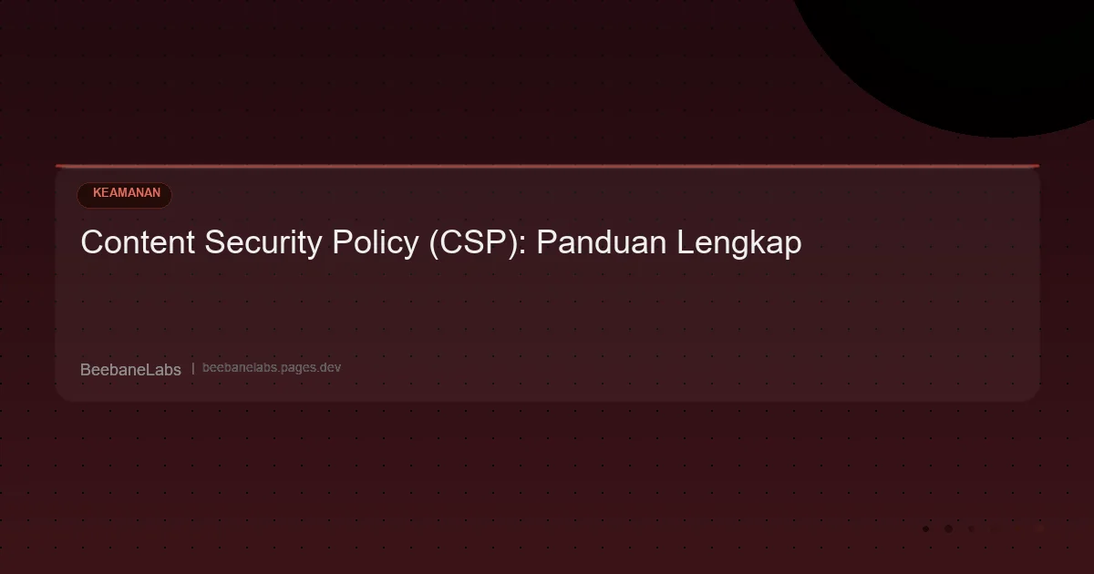 Artikel: Web Content Security Policy