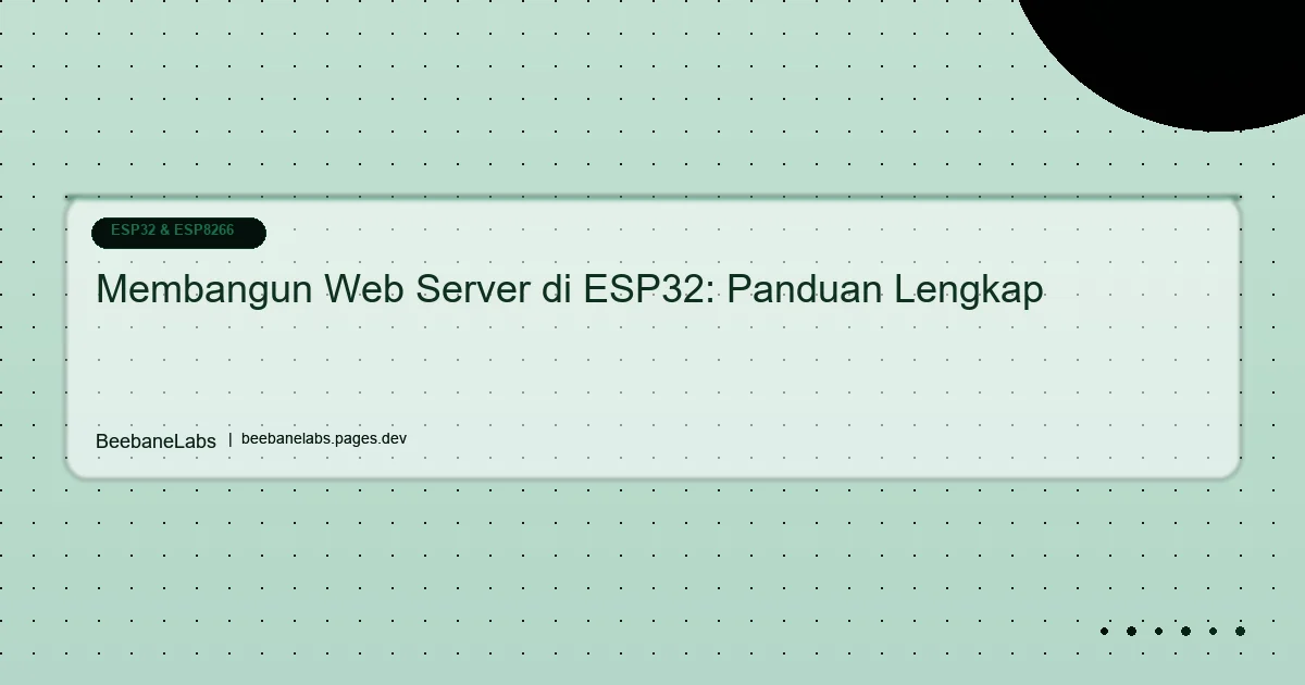 Artikel: Web Server Esp32