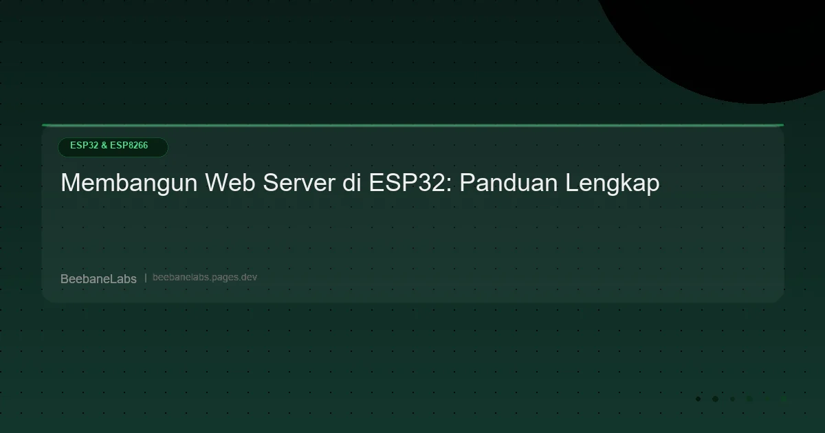 Artikel: Web Server Esp32