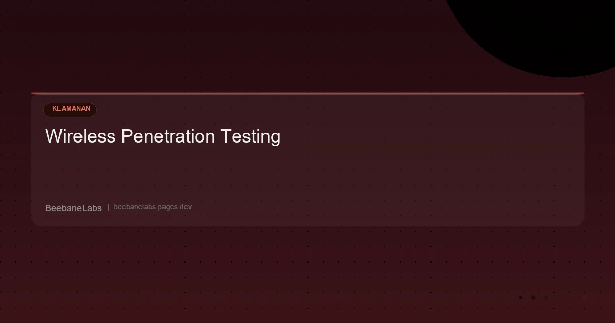 Artikel: Wireless Penetration Testing