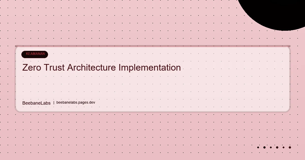 Artikel: Zero Trust Implementation