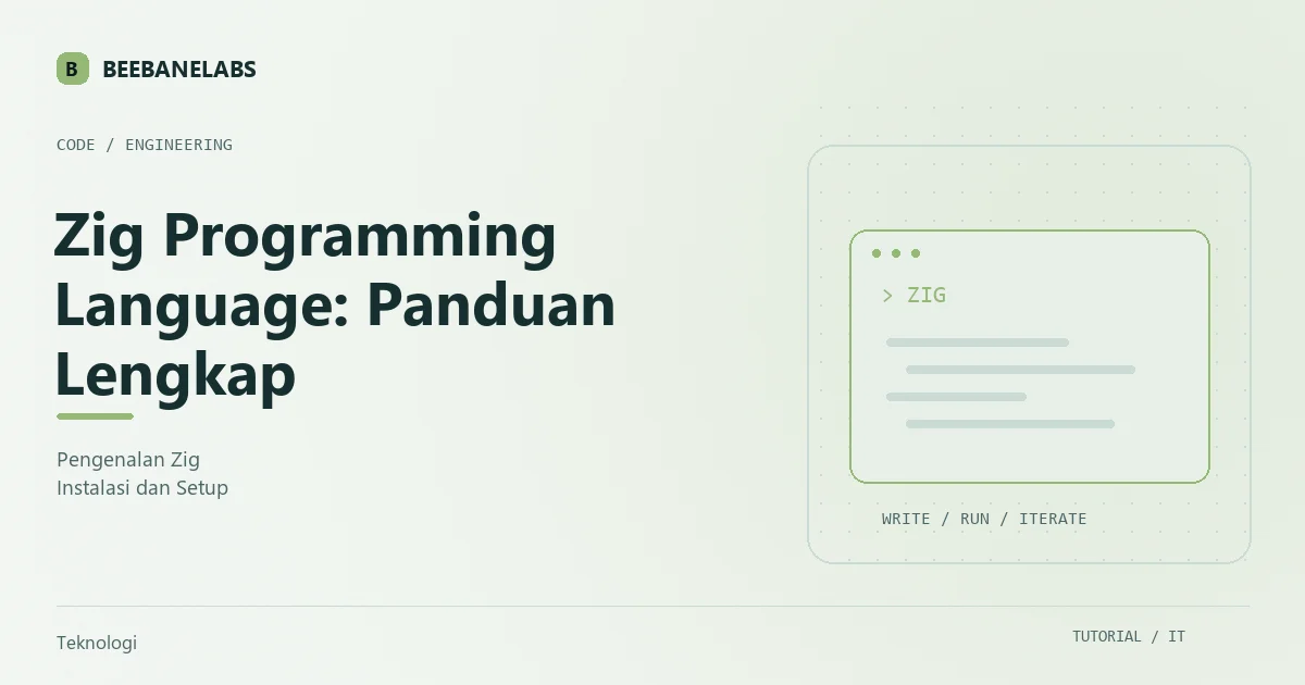 Ilustrasi tutorial: Zig Programming Language: Panduan Lengkap dari Dasar hingga Mahir
