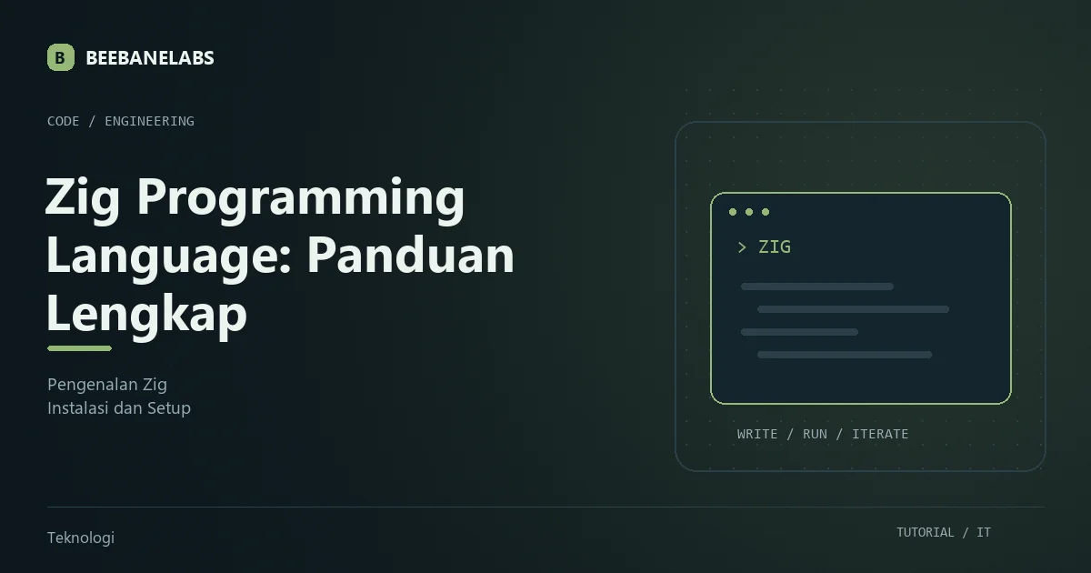 Ilustrasi tutorial: Zig Programming Language: Panduan Lengkap dari Dasar hingga Mahir